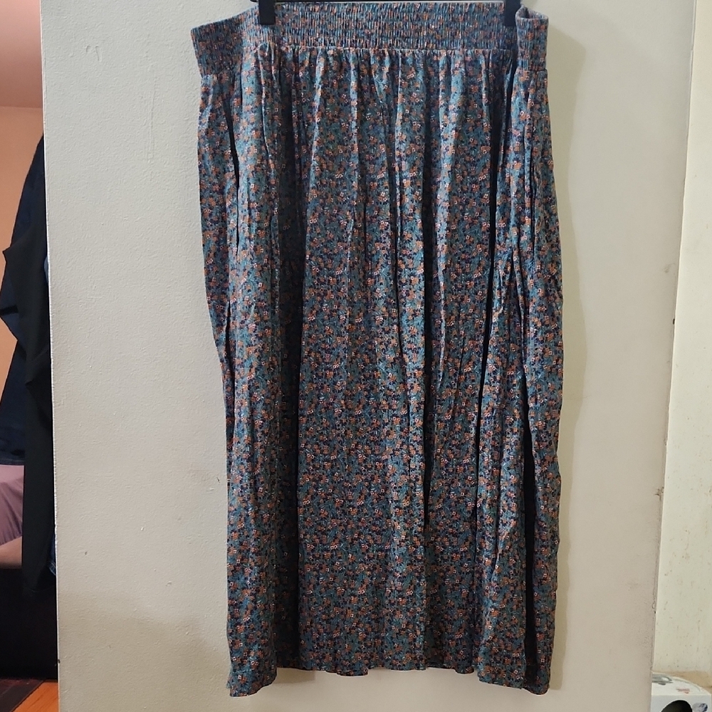 Croft & Barrow Multicolor Floral A-Line Skirt